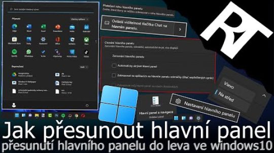 Windows 11 – Jak přesunout nabídku/lištu start (hlavní panel) – Jak nastavit hlavní panel (tutoriál)