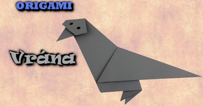 Origami Vrána – jak vyrobit vránu z papíru